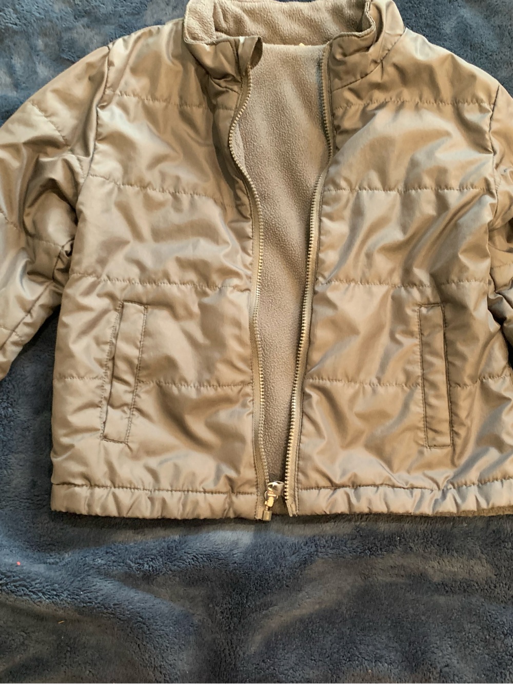 3t Grey Reversible Coat